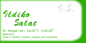 ildiko salat business card